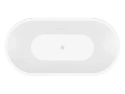 Vente-unique Baignoire îlot design - 193 L - 150 x 75 x 58 cm - Blanche - NOEMIE II* Baignoire Îlot