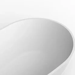 Stano Baignoire îlot design en solid surface ovale HELSINKI 150 cm* Baignoire Îlot
