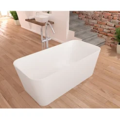 Sanycces Baignoire îlot design en sanydur rectangulaire RUST 150 cm* Baignoire Îlot
