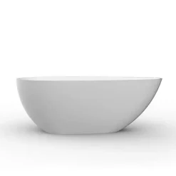 Stano Baignoire îlot design en solid surface ovale HELSINKI 170 cm