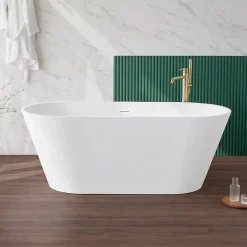 Sanycces Baignoire îlot design en sanydur ovale MODERN 170 cm* Baignoire Îlot