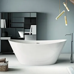 Stano Baignoire îlot design ovale BRIGHTON blanche 157 cm