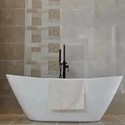 Stano Baignoire îlot design ovale BRIGHTON blanche 157 cm