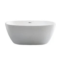 Stano Baignoire îlot design ovale DENVER blanche 170 cm* Baignoire Îlot