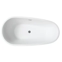 Stano Baignoire îlot design ovale PHOENIX blanche 150 cm* Baignoire Îlot