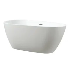 Stano Baignoire îlot design ovale PHOENIX blanche 150 cm* Baignoire Îlot