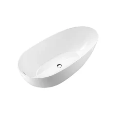Stano Baignoire îlot design ovale FLORIDA blanche 180 cm Brillant
