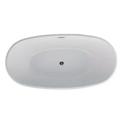 Stano Baignoire îlot design ovale DENVER blanche 150 cm