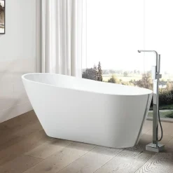 Stano Baignoire îlot design ovale OPRAH blanche 140 cm
