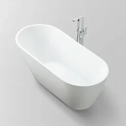 Stano Baignoire îlot design ovale OPRAH blanche 140 cm