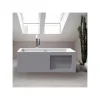 Planète Bain Baignoire îlot design 170x80 cm - avec rangement intégré - Acrylic Lucite* Baignoire Îlot