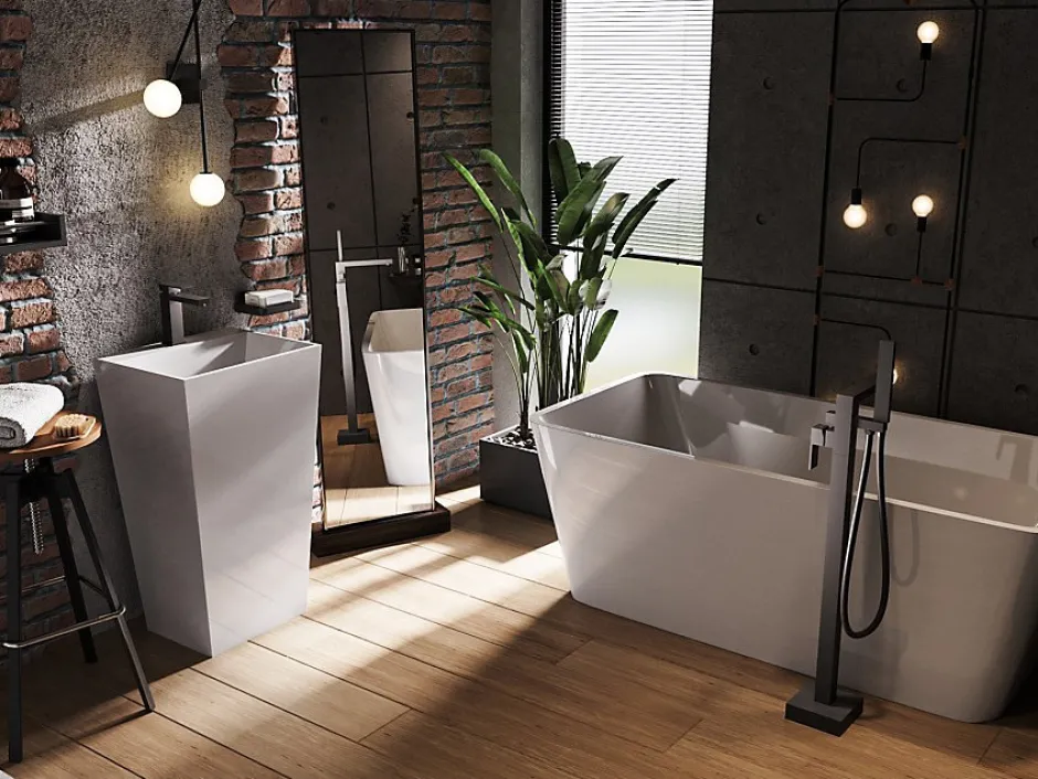 Azura Home Design Baignoire îlot EVITA 160 x 80 cm* Baignoire Îlot