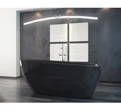 Azura Home Design Baignoire îlot GOYA noir - 160 x 70 cm* Baignoire Îlot