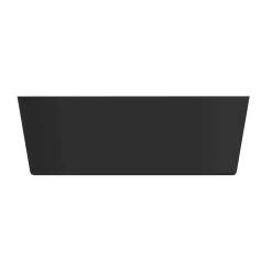 GoodHome Baignoire îlot Huron L. 160 cm x l. 75 cm noir* Baignoire Îlot