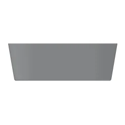 GoodHome Baignoire îlot Huron L. 150 cm x l. 75 cm gris