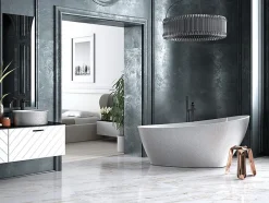 Azura Home Design Baignoire îlot KEYA GLAM SILVER 165 x 70 cm* Baignoire Îlot