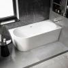 Bernstein Baignoire îlot NOVA CORNER acrylique blanc - montage droite -170x78cm - Garantie 5 ans - Avec robinet mitigeur 1521, Sans siphon* Baignoire D'Angle