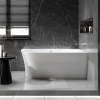 Bernstein Baignoire îlot NOVA SLIM LINE acrylique - montage droite - Garantie 5 ans - Sans robinet, Avec siphon, 150x78cm* Baignoire Îlot