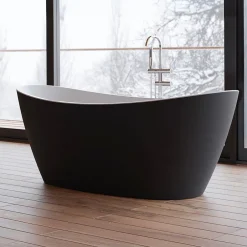Spalina Baignoire îlot ovale NEROON 2.0 Noire L. 170 x l. 80 cm, by