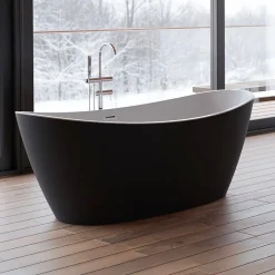Spalina Baignoire îlot ovale NEROON 2.0 Noire L. 170 x l. 80 cm, by