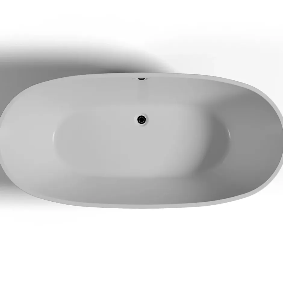 Spalina Baignoire îlot ovale Venecia, gris mat, 170x80 cm, by
