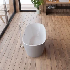 Spalina Baignoire îlot ovale Venecia, gris mat, 170x80 cm, by