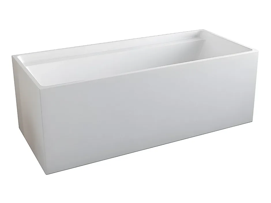 Vente-unique Baignoire îlot rectangulaire - 232 L - 150 x 75 x 60 cm - Blanche - Acrylique - ASPIUS* Baignoire Îlot