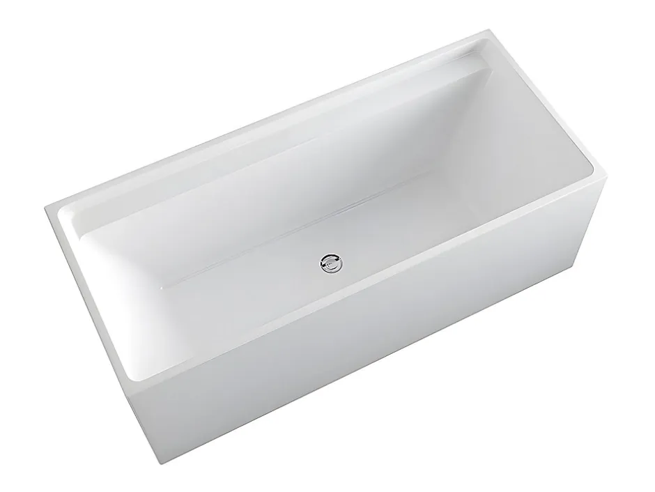 Vente-unique Baignoire îlot rectangulaire - 232 L - 150 x 75 x 60 cm - Blanche - Acrylique - ASPIUS* Baignoire Îlot
