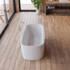 Spalina Baignoire îlot rectangulaire Dune 170x80 cm, blanc, by* Baignoire Îlot