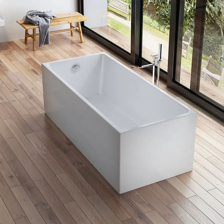 Spalina Baignoire îlot rectangulaire Arko 170x75 cm, blanc, By