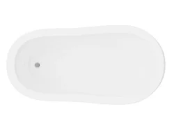 Vente-unique Baignoire îlot rétro avec pieds de lion blancs - 200 L - 145 x 74 x 77 cm - Blanche - NISOS II* Baignoire Îlot