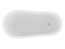 Vente-unique Baignoire îlot rétro avec pieds de lion blancs - 200 L - 145 x 74 x 77 cm - Bleu - NISOS II* Baignoire Îlot