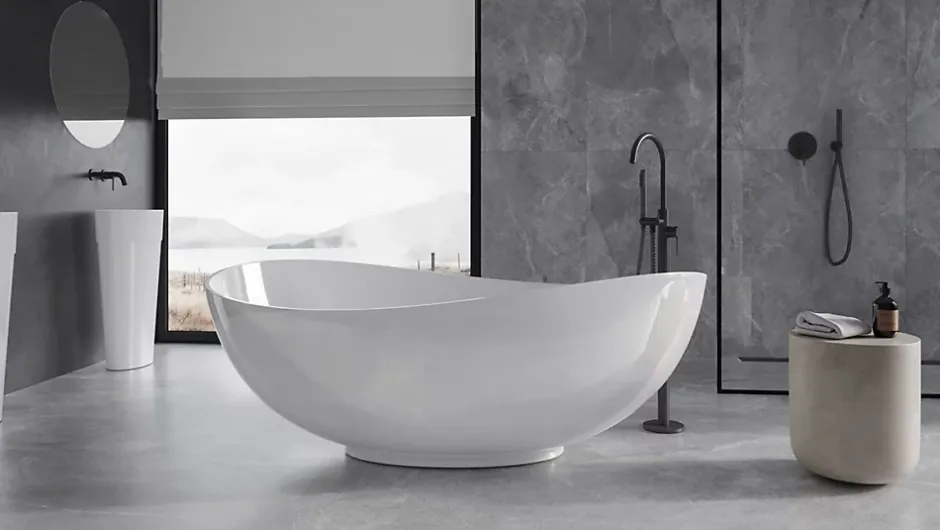 Azura Home Design Baignoire îlot SIYA 172 x 100 cm* Baignoire Îlot