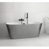 Azura Home Design Baignoire îlot VICA GLAM SILVER 80 cm - 150cm* Baignoire Îlot