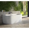 Azura Home Design Baignoire îlot VISTA 140/- 140 x 75 cm