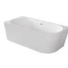 Azura Home Design Baignoire îlot ZOYA GLAM GRAPHITE angle droit - 150 x 75 cm* Baignoire Îlot