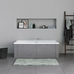 Duravit Baignoire murale acrylique rectangulaire à encastrer, 1 dossier à gauche, 160x70x49,5cm, Sans pieds, Blanc brillant, P3* Baignoire Droite