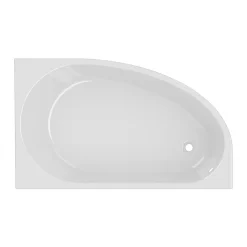 Baignoire pour angle droit Horyn L. 150 cm x l. 90 cm blanc