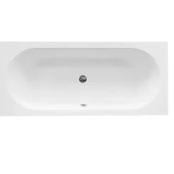 Besco Baignoire rectangulaire blanche à encastrer + repose tête - 180 x 80 cm - VITAE SLIM* Baignoire Droite