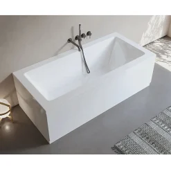 Sanycces Baignoire rectangulaire CUBE blanche 180x90 Tablier non inclus