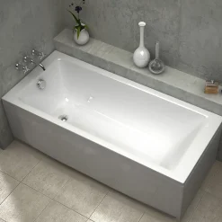 Sanycces Baignoire rectangulaire encastrable BALI blanc brillant 170x70