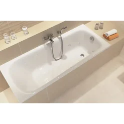 Planète Bain Baignoire rectangulaire gain de place 150x70 cm NAO encastrable (SANS TABLIER)