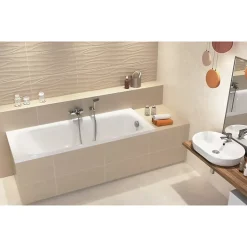 Planète Bain Baignoire rectangulaire gain de place 150x70 cm NAO encastrable (SANS TABLIER)