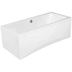 Planète Bain Baignoire rectangulaire 170x75 cm INTRO à encastrer en acrylique + tablier central* Baignoire Droite