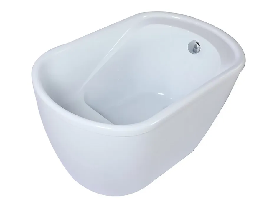 Vente-unique Baignoire sabot - 165 L - 120 x 75 x 65 cm - Blanche - PICCOLA* Baignoire Droite