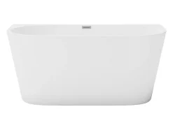 Vente-unique Baignoire semi îlot - 175L - 130 x 71,5 x 58 cm - Blanche - Acrylique - DIVINA* Baignoire Îlot