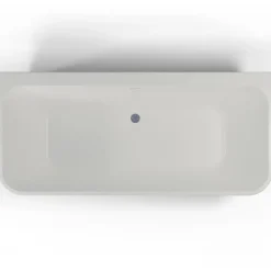 Spalina Baignoire semi-îlot murale Mint 160x75 cm, gris et blanc, by* Baignoire Îlot