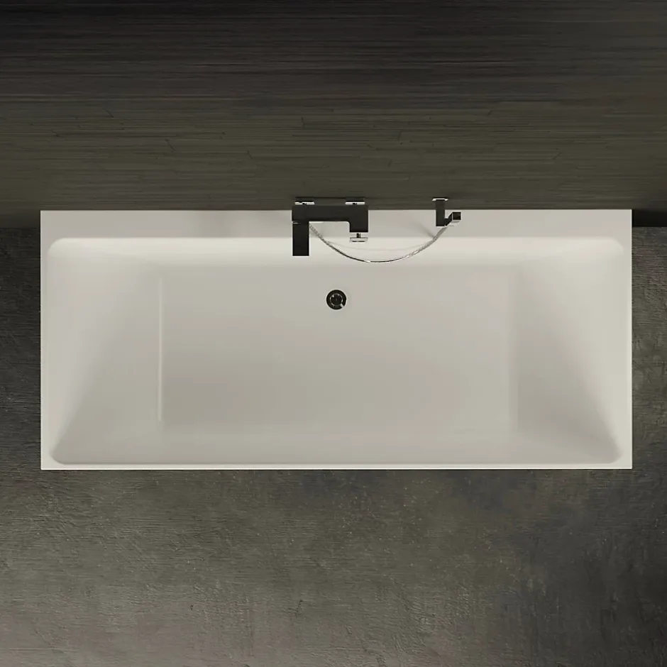 Spalina Baignoire semi-îlot murale COBALT L.170 x l.75 cm, by