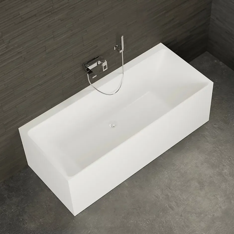 Spalina Baignoire semi-îlot murale COBALT L.170 x l.75 cm, by