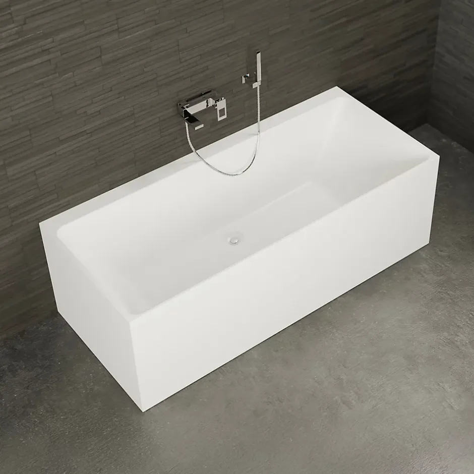 Spalina Baignoire semi-îlot murale COBALT L.170 x l.75 cm, by